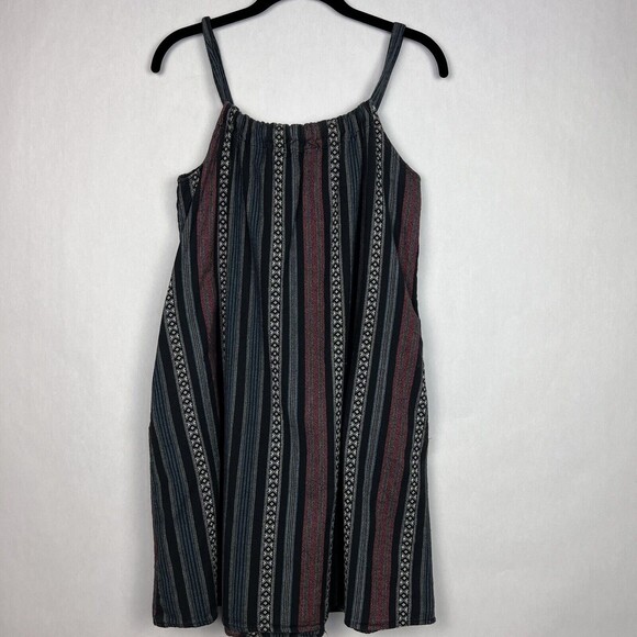 Adam Levine Tank Dress Tunic Womens M Multi Southwest Stripe Beach Summer Top - Picture 2 of 10
